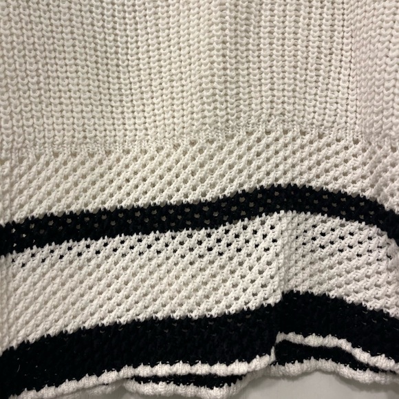 Fate White Knit Top with Black Trim - Picture 6 of 8
